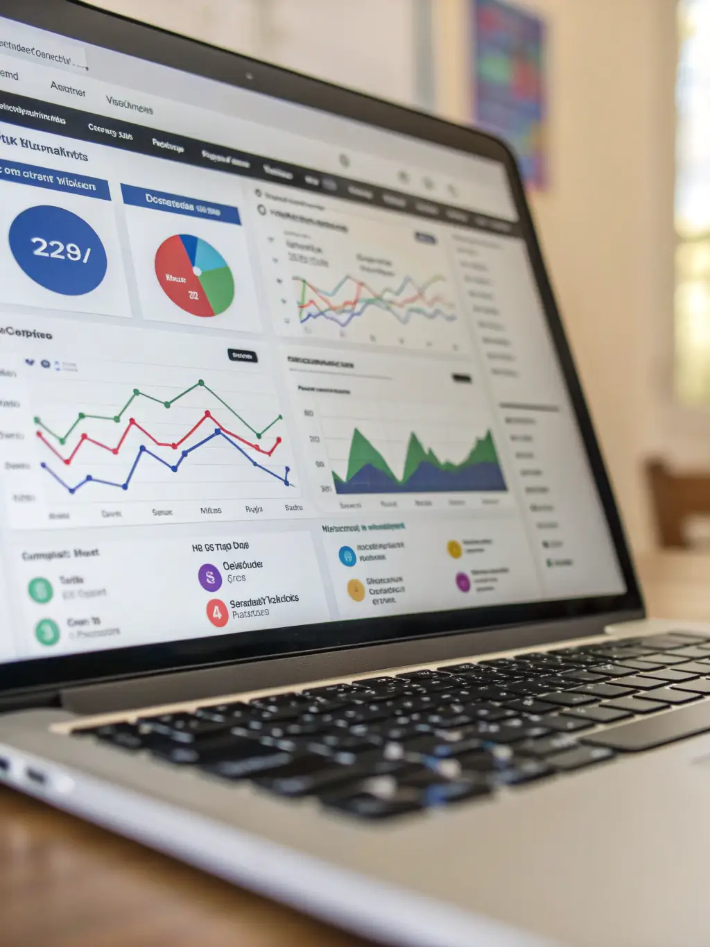 A graphic showing data analytics and reporting tools within the RoadAid platform, highlighting insights into service performance, response times, and customer satisfaction.